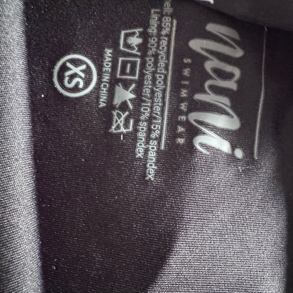 Nani High-Waist Swim Bottoms in Black Floral XS nwt - Picture 4 of 5